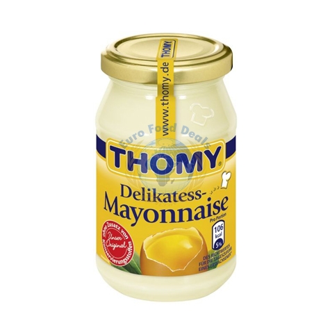 Thomy Delikates Mayonaise Glass Jar 500G Euro Food Deals Thomy Delikates Mayonaise Glass Jar 500G Euro Food Deals